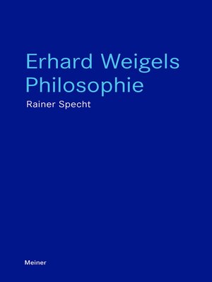 cover image of Erhard Weigels Philosophie